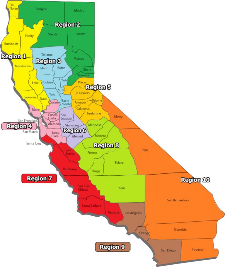 Rural Caucus Regions – CDP Rural Caucus